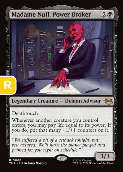 Madame Null, Power Broker TMT Legendary Creature Demon Advisor NM