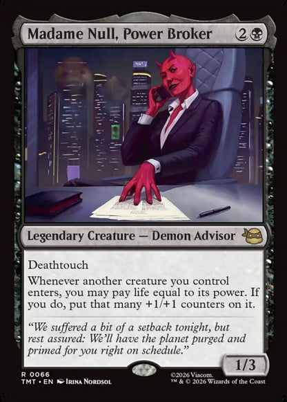 Madame Null, Power Broker TMT Legendary Creature Demon Advisor NM