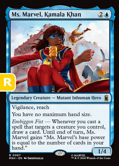 Ms. Marvel, Kamala Khan MSH Legendary Creature Mutant Inhuman Hero NM