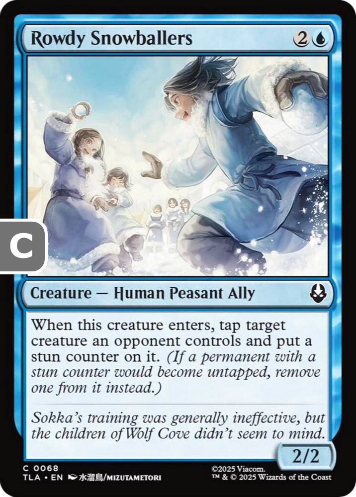 Rowdy Snowballers TLA Creature Human Peasant Ally NM