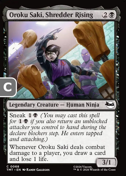 Oroku Saki, Shredder Rising TMT Legendary Creature Human Ninja NM