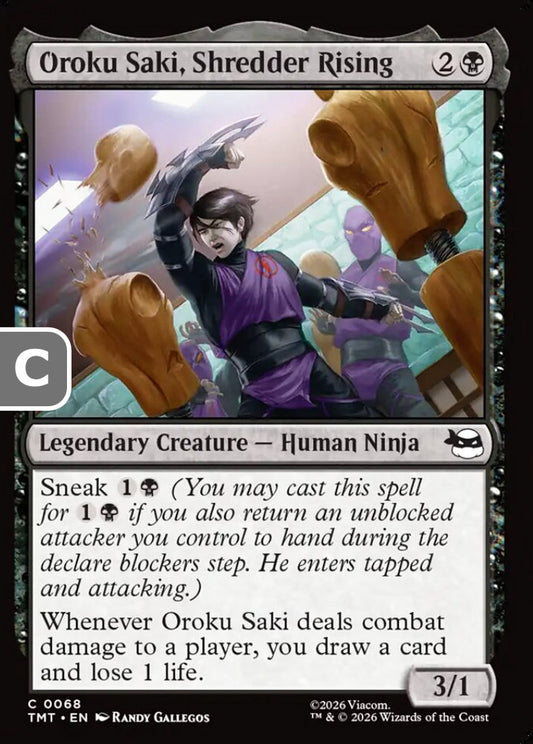 Oroku Saki, Shredder Rising TMT Legendary Creature Human Ninja NM