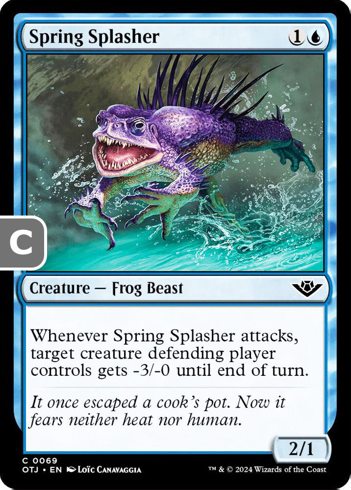 Spring Splasher Creature Frog Beast OTJ NM