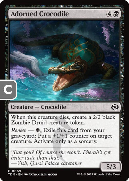 Adorned Crocodile TDM Creature Crocodile NM