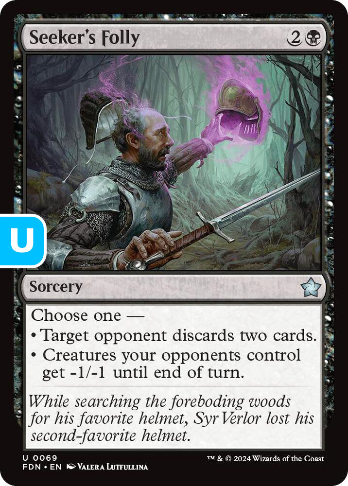Seeker's Folly FDN Sorcery  NM