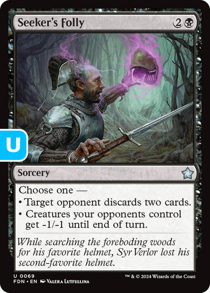 Seeker's Folly FDN Sorcery  NM