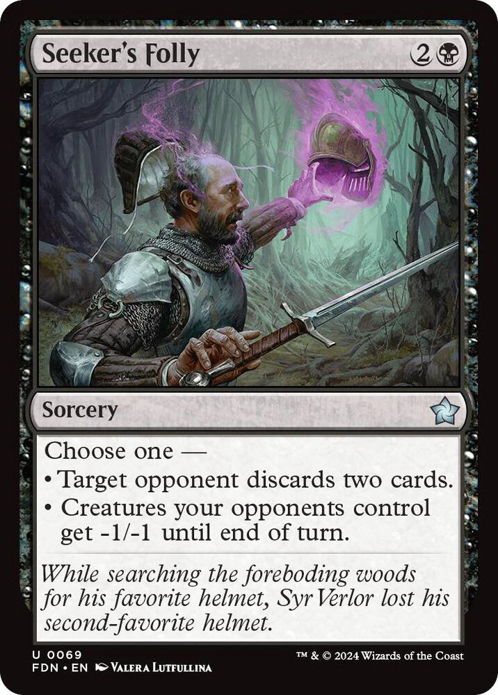 Seeker's Folly FDN Sorcery  NM