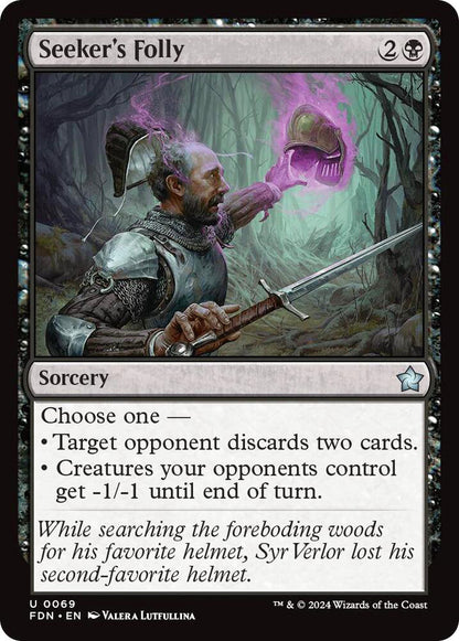 Seeker's Folly FDN Sorcery  NM