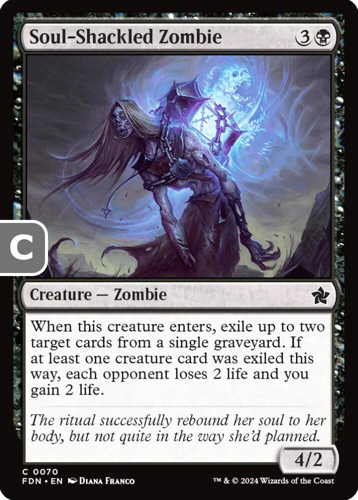 Soul-Shackled Zombie FDN Creature Zombie NM