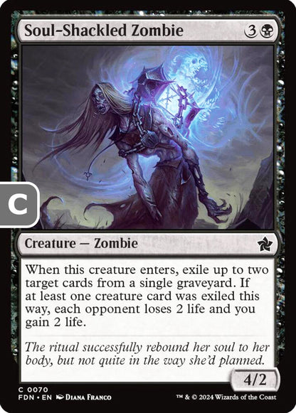 Soul-Shackled Zombie FDN Creature Zombie NM