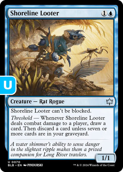 Shoreline Looter BLB Creature Rat Rogue NM
