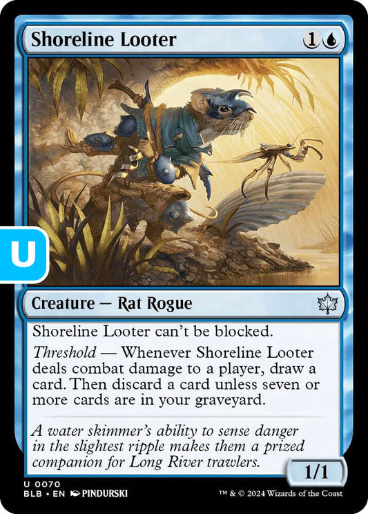 Shoreline Looter BLB Creature Rat Rogue NM