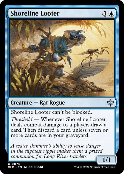 Shoreline Looter BLB Creature Rat Rogue NM