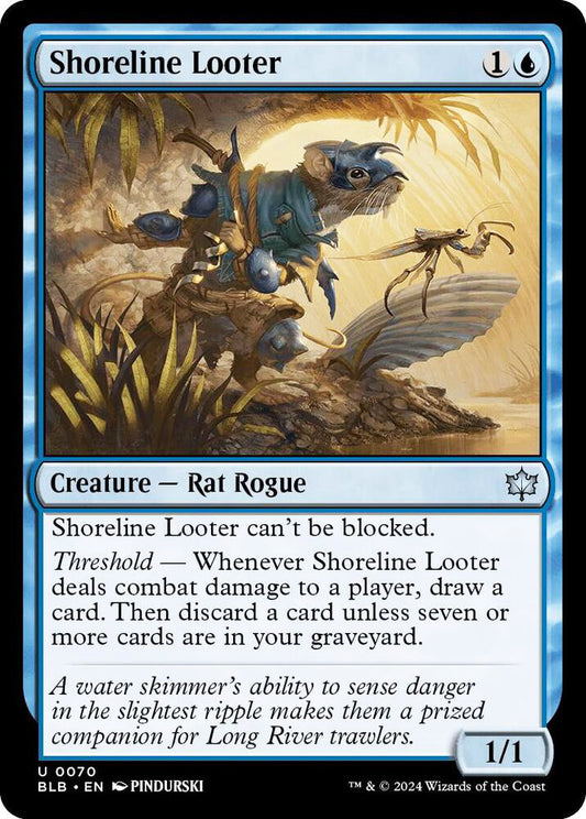 Shoreline Looter BLB Creature Rat Rogue NM