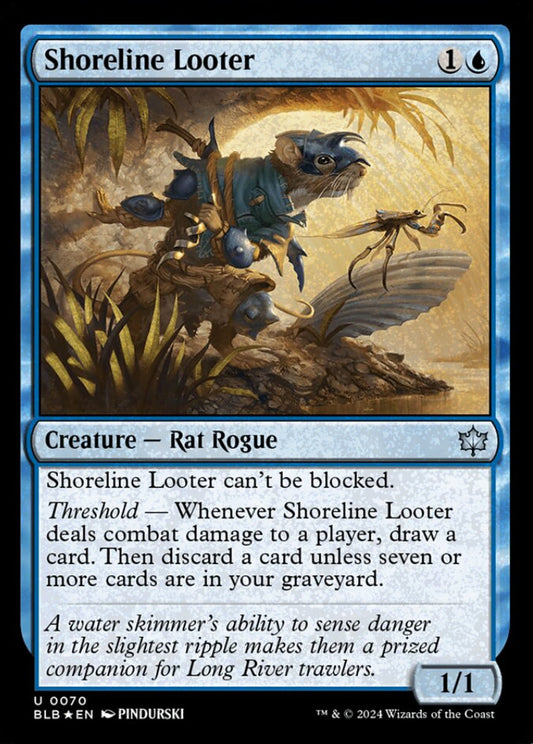 Shoreline Looter BLB Creature Rat Rogue *Foil* NM
