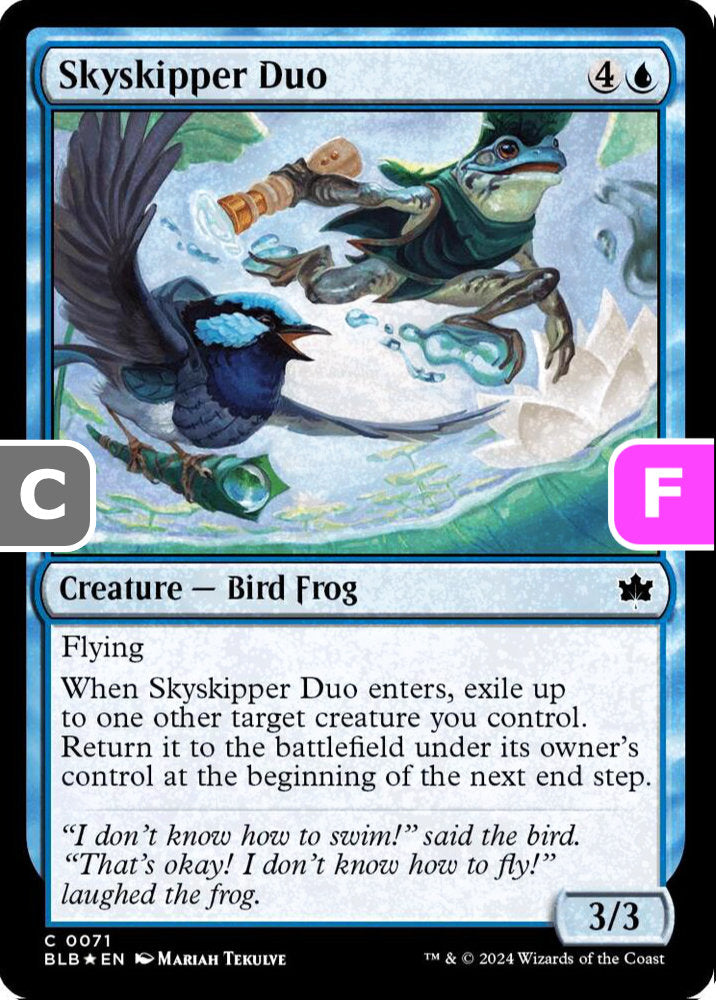 Skyskipper Duo BLB Creature Bird Frog *Foil* NM