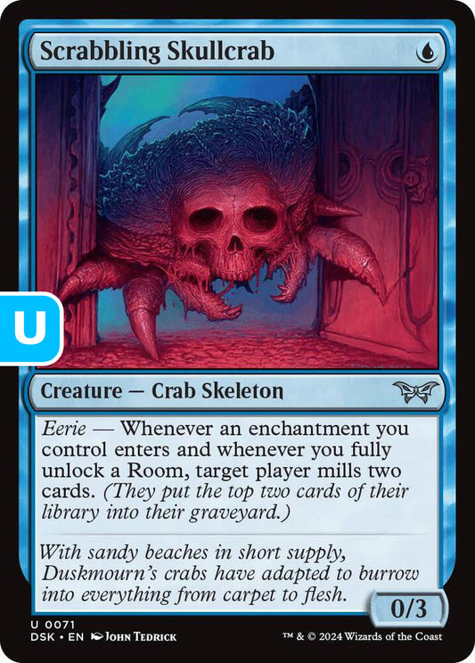 Scrabbling Skullcrab DSK Creature Crab Skeleton NM