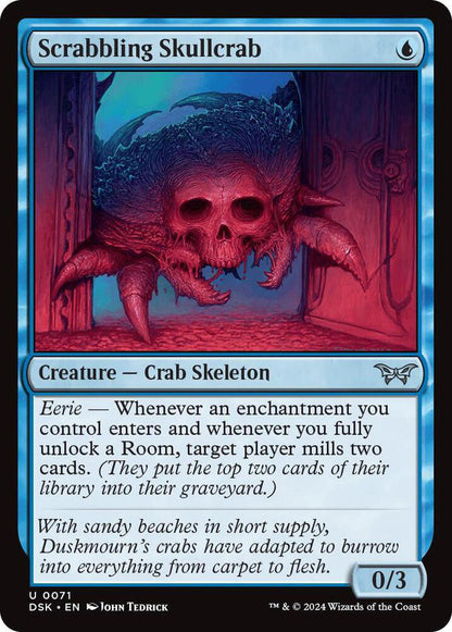 Scrabbling Skullcrab DSK Creature Crab Skeleton NM