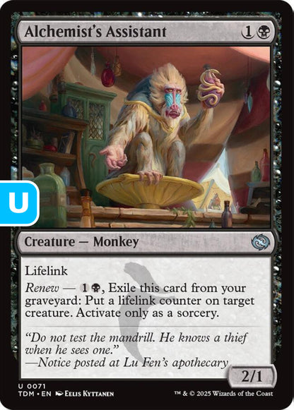 Alchemist's Assistant TDM Creature Monkey NM