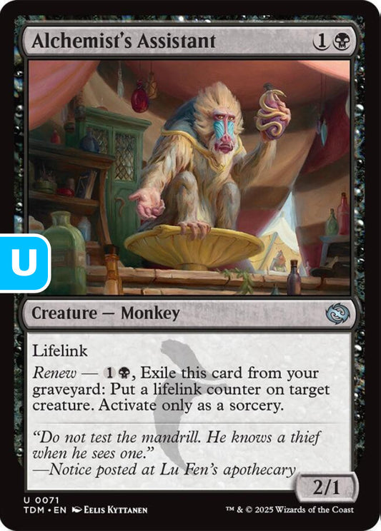 Alchemist's Assistant TDM Creature Monkey NM