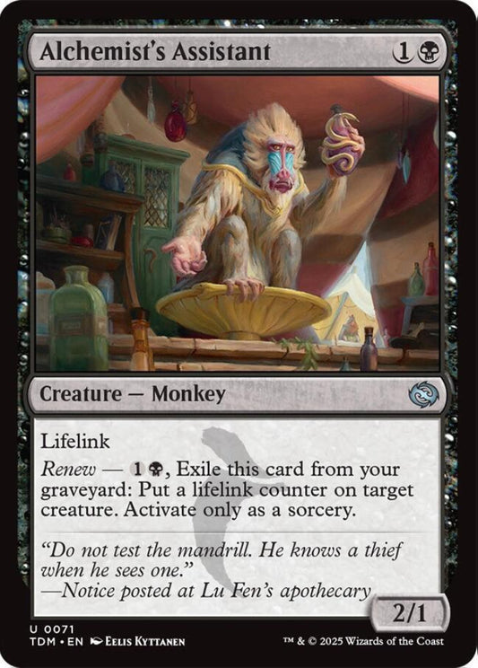 Alchemist's Assistant TDM Creature Monkey NM