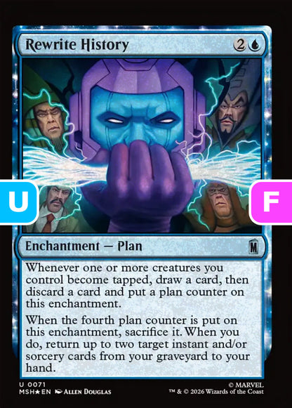 Rewrite History MSH Enchantment Plan *Foil* NM