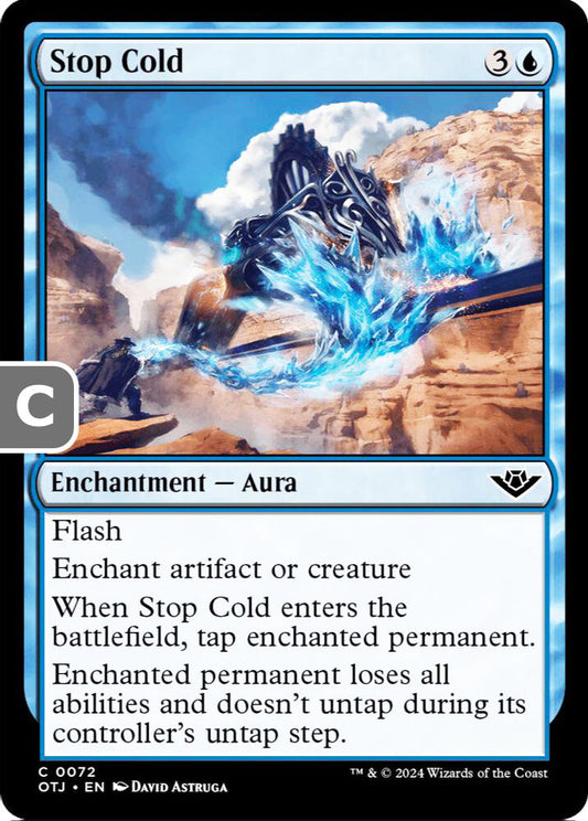 Stop Cold Enchantment Aura OTJ NM