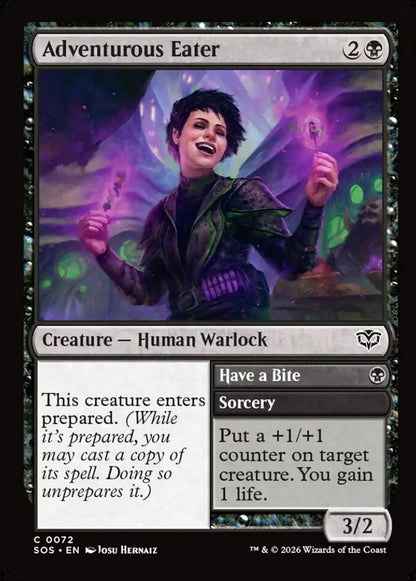 Adventurous Eater SOS Creature Human Warlock NM