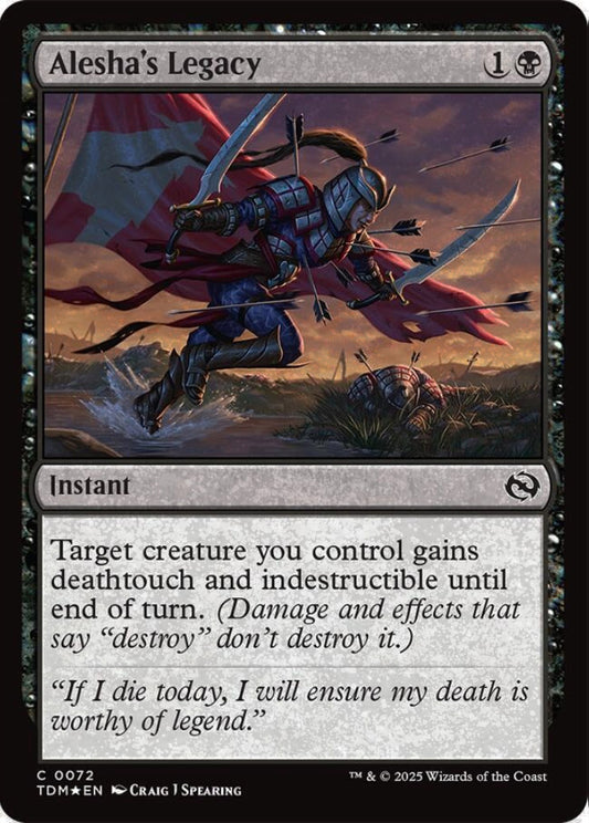 Alesha's Legacy TDM Instant  *Foil* NM