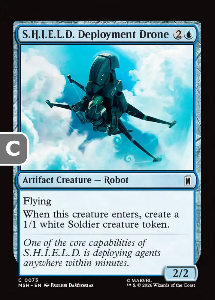S.H.I.E.L.D. Deployment Drone MSH Artifact Creature  Robot NM