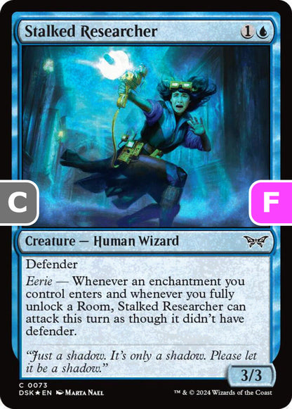 Stalked Researcher DSK Creature Human Wizard *Foil* NM