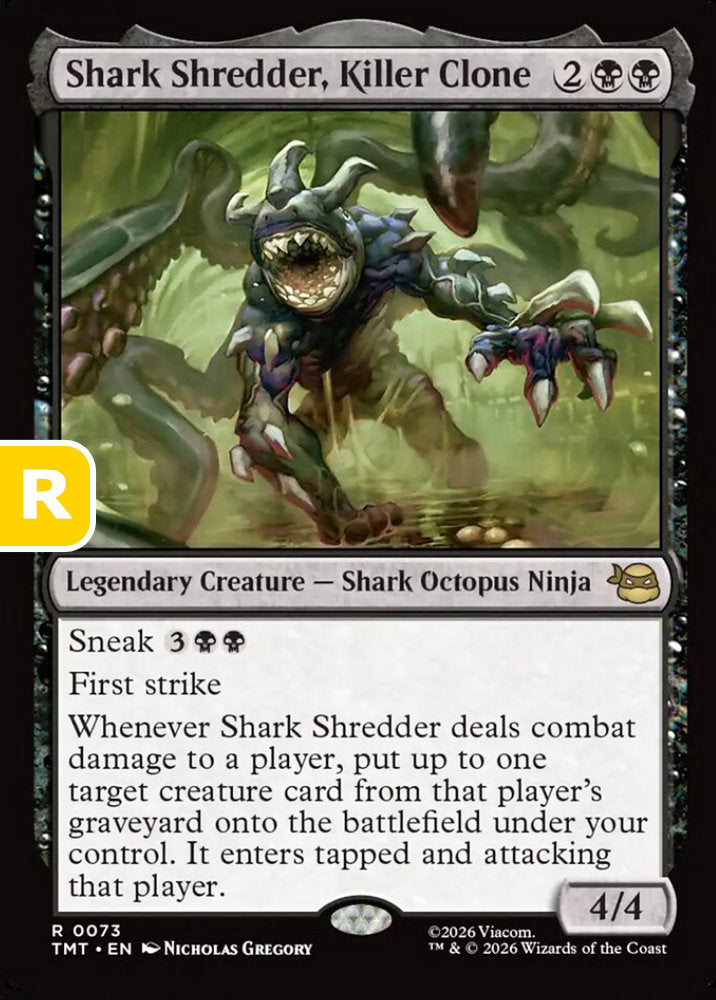 Shark Shredder, Killer Clone TMT Legendary Creature Shark Octopus Ninja NM