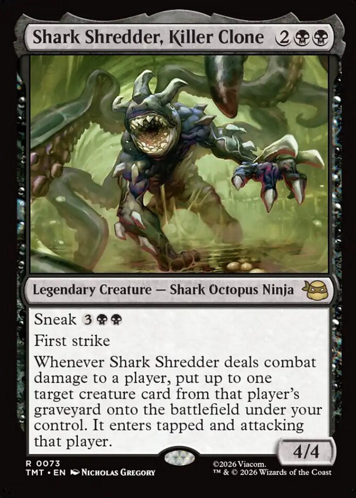 Shark Shredder, Killer Clone TMT Legendary Creature Shark Octopus Ninja NM