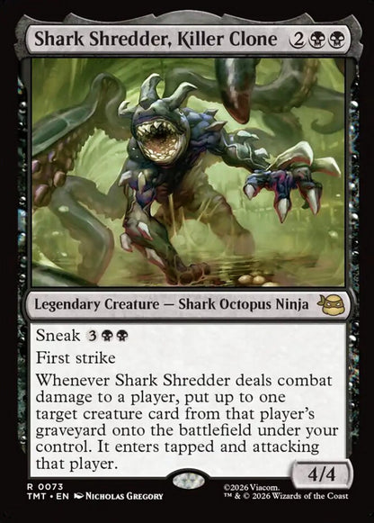 Shark Shredder, Killer Clone TMT Legendary Creature Shark Octopus Ninja NM