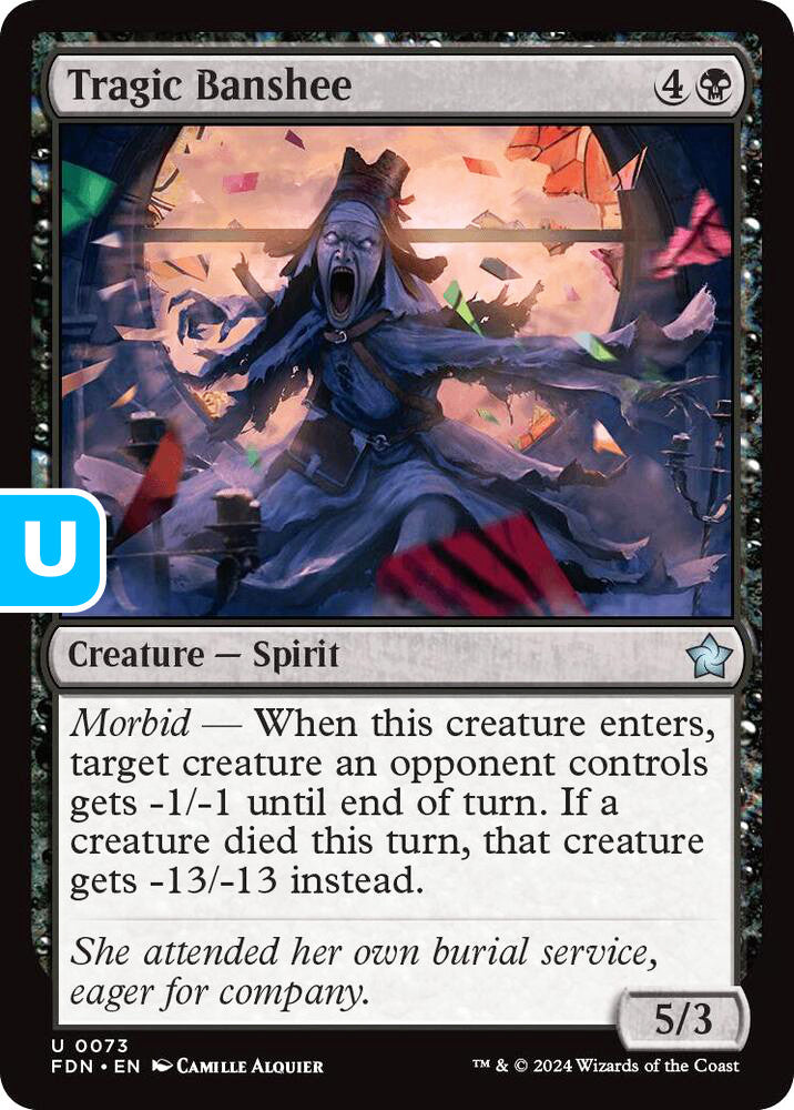Tragic Banshee FDN Creature Spirit NM