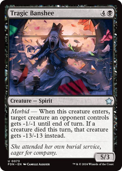 Tragic Banshee FDN Creature Spirit NM
