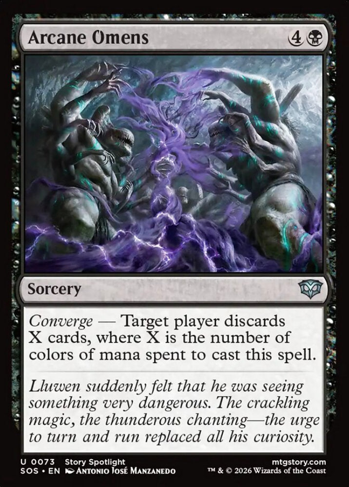 Arcane Omens SOS Sorcery  NM