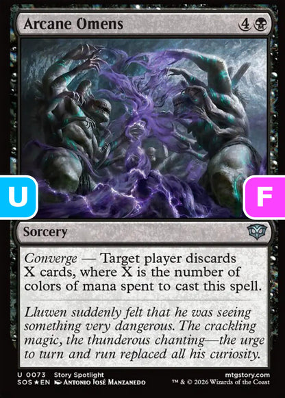 Arcane Omens SOS Sorcery  *Foil* NM