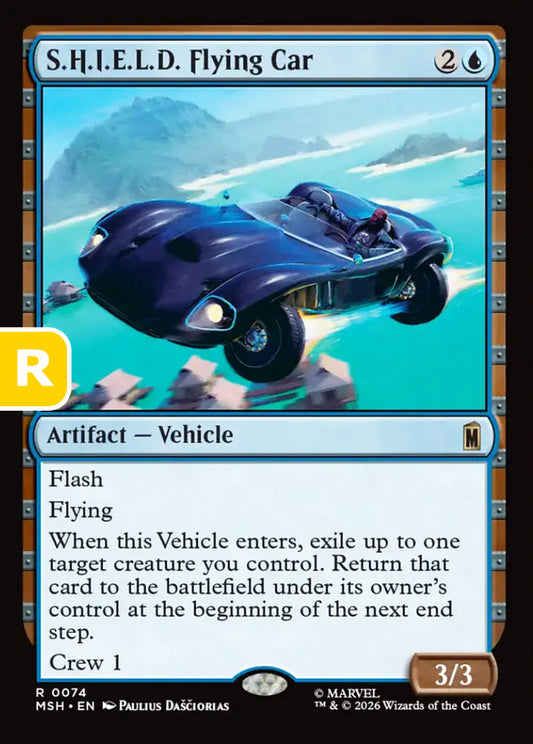 S.H.I.E.L.D. Flying Car MSH Artifact Vehicle NM