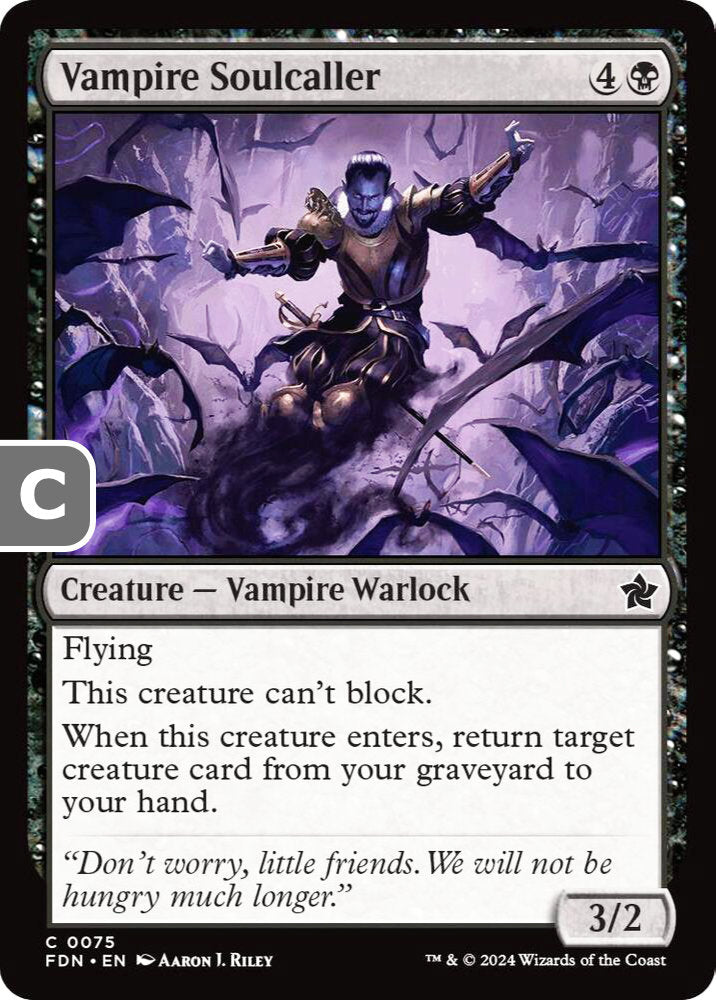 Vampire Soulcaller FDN Creature Vampire Warlock NM