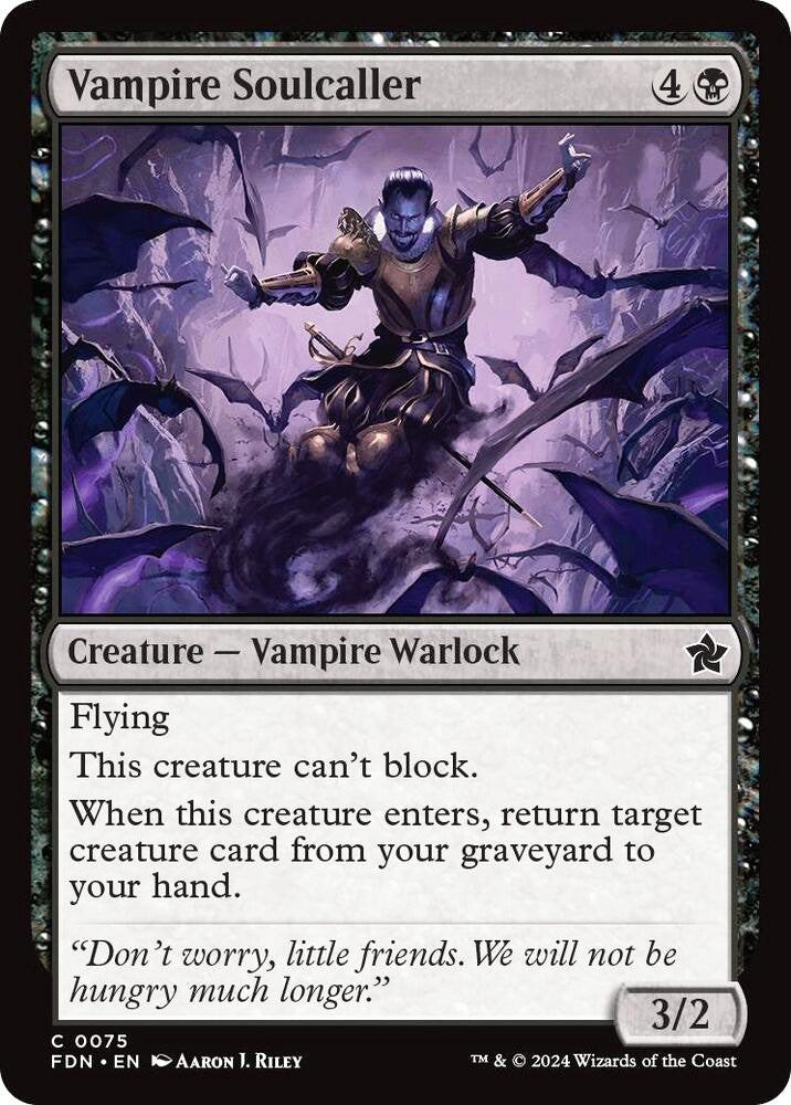 Vampire Soulcaller FDN Creature Vampire Warlock NM