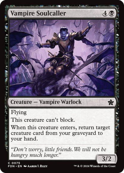 Vampire Soulcaller FDN Creature Vampire Warlock NM