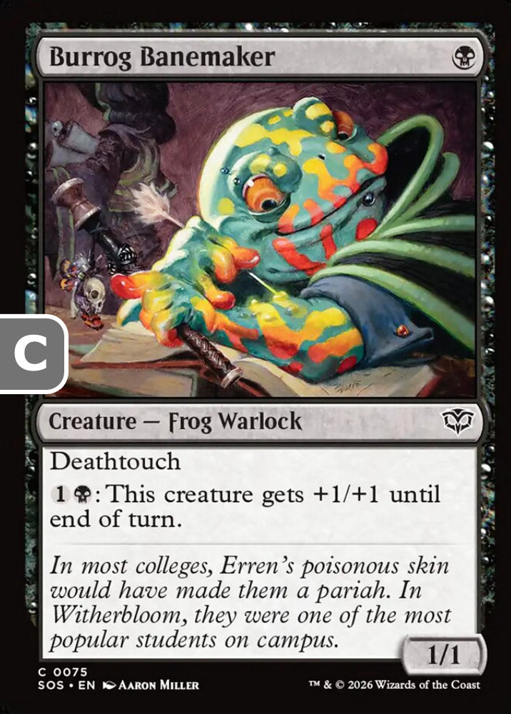 Burrog Banemaker SOS Creature Frog Warlock NM