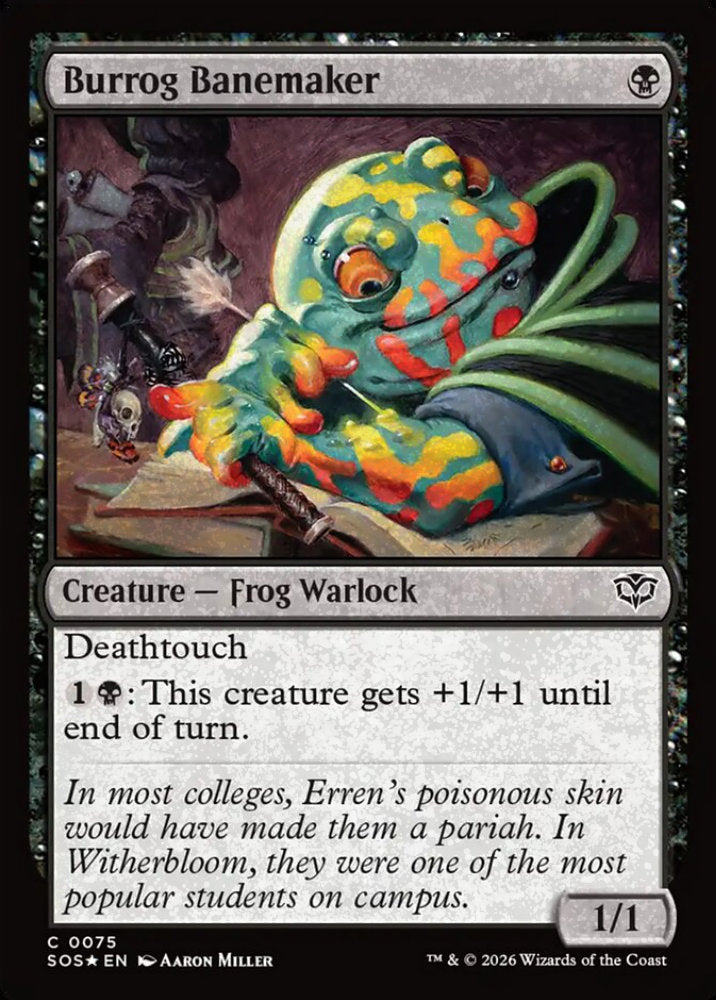 Burrog Banemaker SOS Creature Frog Warlock *Foil* NM