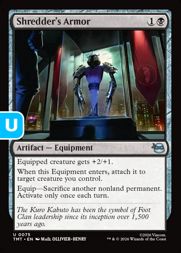 Shredder's Armor TMT Artifact Equipment NM