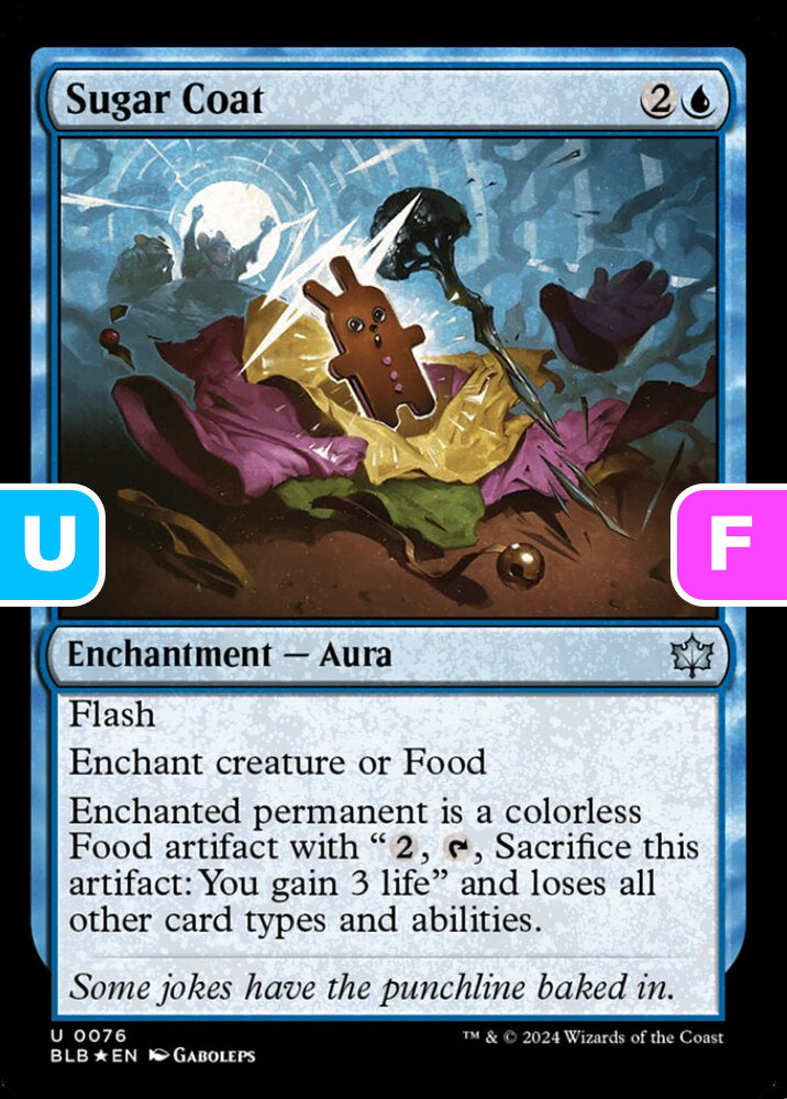 Sugar Coat BLB Enchantment Aura *Foil* NM