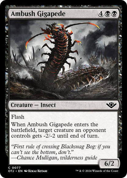 Ambush Gigapede Creature Insect OTJ NM