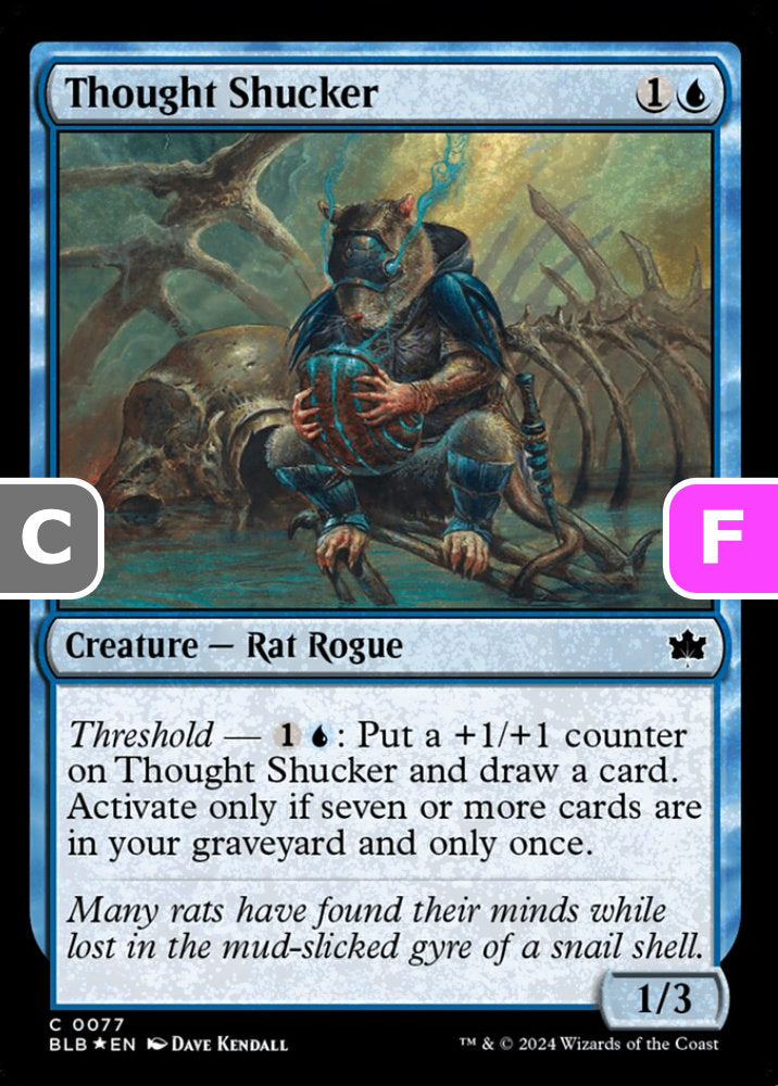 Thought Shucker BLB Creature Rat Rogue *Foil* NM