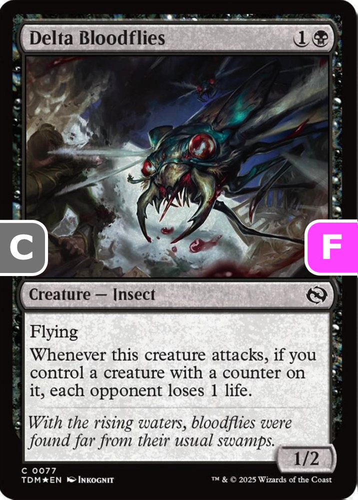 Delta Bloodflies TDM Creature Insect *Foil* NM