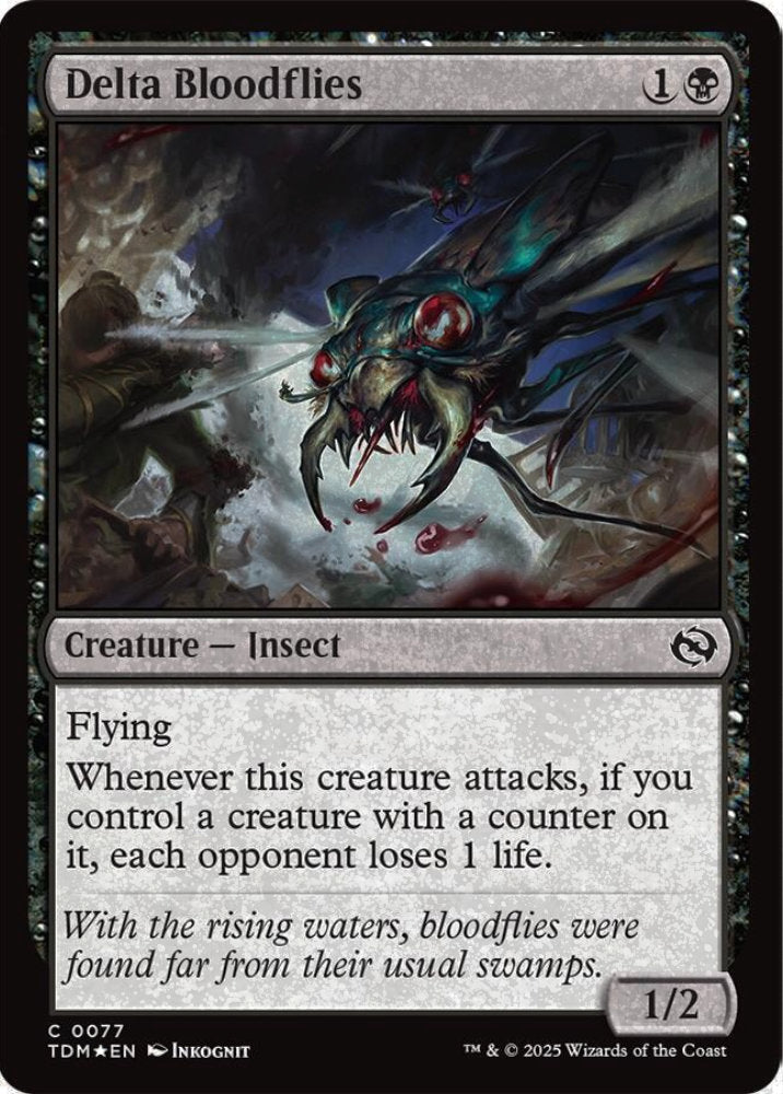 Delta Bloodflies TDM Creature Insect *Foil* NM